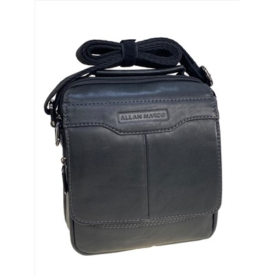 Сумка мужская из натуральной кожи, цвет черный