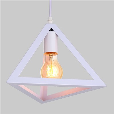 Светильник подвесной «Пирамида» 1×40 Вт E27 белый 16×16×116 см