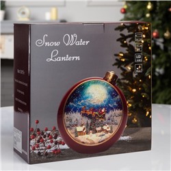 Фигура светодиодная «Ночные огни», 20.9×21.3×8.5 см, музыка, батарейки ААх3 (не в комплекте), USB, свечение тёплое белое