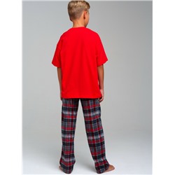 Комплект для мальчиков: брюки текстильные, фуфайка трикотажная (футболка)