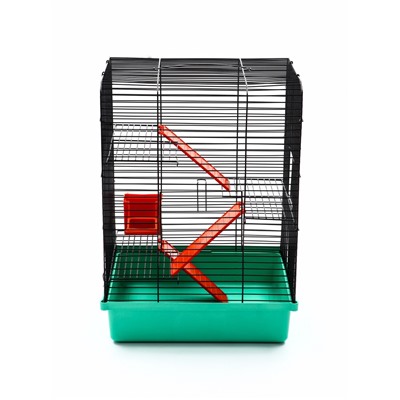 Клетка для грызунов «Мини», 29×25×40 см, трехъярусная, цвет микс