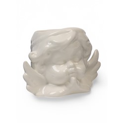 Горшок для цветов «Ангел», 290 мл, 13×8×9 см, керамика, белый