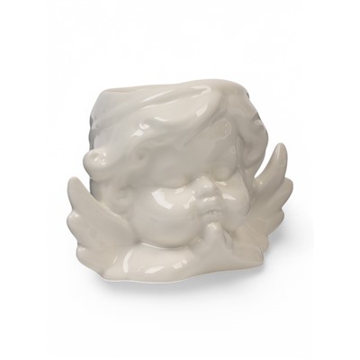 Горшок для цветов «Ангел», 290 мл, 13×8×9 см, керамика, белый