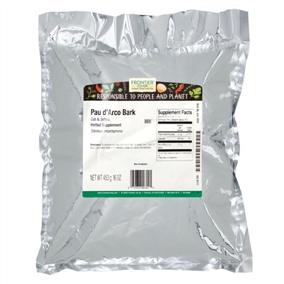 Frontier Natural Products, резанная и просеянная кора муравьиного дерева, 453 г (16 унций)