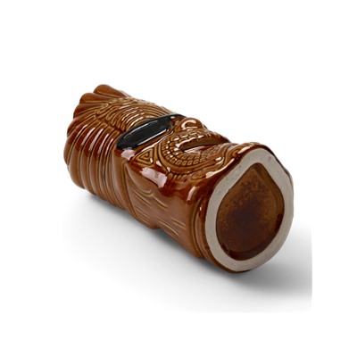 Стакан для коктейлей «Тики», 550 мл, в очках, керамика, коричневый