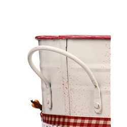 УЦЕНКА Кашпо - ваза «Ведерко Рустад» бежевая, 15×15×25 см