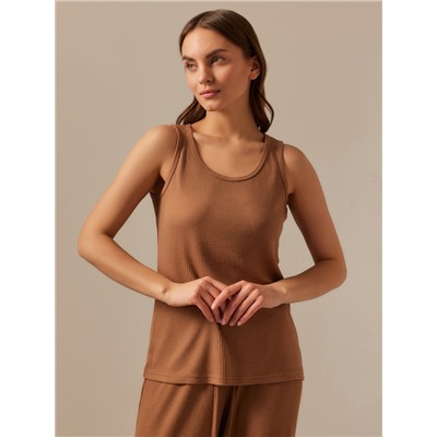 Майка домашняя женская SL HOME Soft Home, размер L, кофейная