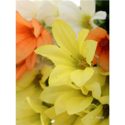 Цветок искусственный 34 см 5 веток / 254-9 /уп 2/300/600/