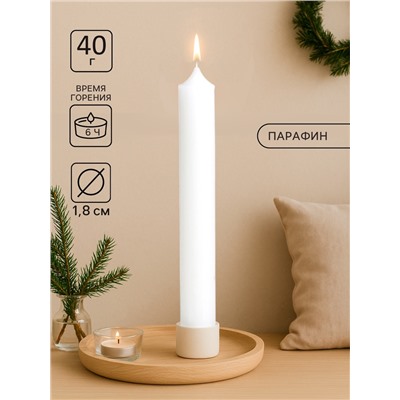 Набор свечей хозяйственных, 1.8×17 см, 40 г, 60 шт.