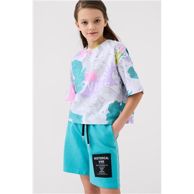 Шорты трикотажные для девочек PLAYTODAY, 1240618