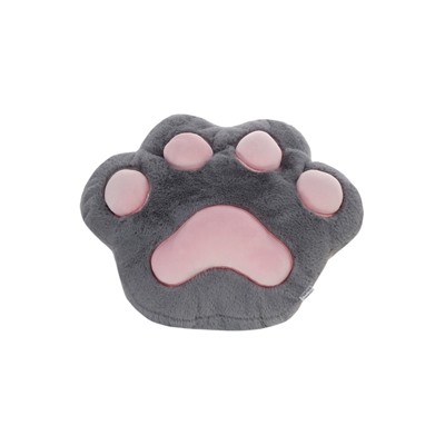 Мягкая игрушка - подушка «Лапка», серая, 30 см