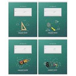 Тетрадь  12л клетка "КЛАССИКА И КРЕАТИВ-2" 12-3666 Проф-Пресс