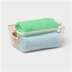 Корзинка универсальная LaDо́m «Миди», прямоугольная, 32×20.5×14 см, бежевая