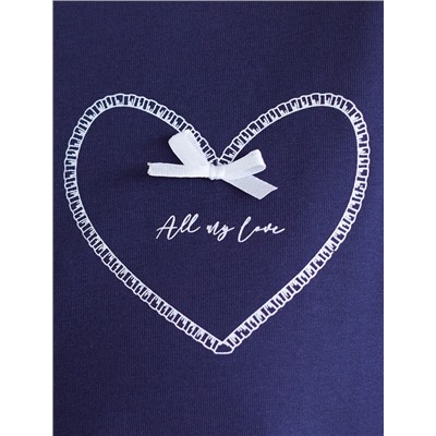 Футболка с принтом свободная эластичная из премиального хлопка