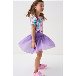 Юбка-шорты трикотажные для девочек PLAYTODAY, 1240013