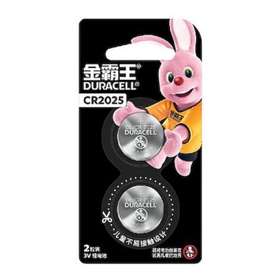 Элемент питания CR2025 Duracell 2BL (CN) ТТ0015150