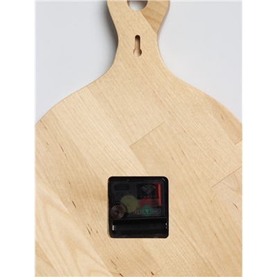 Часы настенные интерьерные «Доска Bon Appetit», для кухни, бесшумные, плавный ход, 24.5×35 см, дерево, от батарейки 1×АА