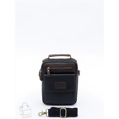 Сумка мужская кожаная 4185-1TR black Tough Ruder