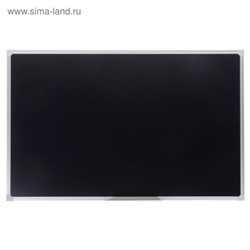 УЦЕНКА Доска магнитно-меловая, 100×150 см, чёрная, Calligrata REEF, в алюминиевой рамке, с полочкой