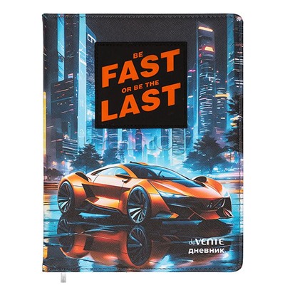 Дневник 1-11 кл. "Fast Or Last"кожзам  48 листов, белая бумага 80 г/м²