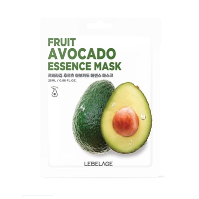 Lebelage Маска-салфетка с авокадо Fruit Avocado Essence Mask
