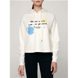 Джемперы CONTE LD 1169 Укороченное худи с рисунками