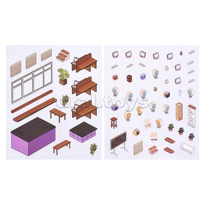 Набор наклеек "Школа капибар"