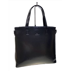 Женская сумка из искусственной кожи, цвет тёмно серый