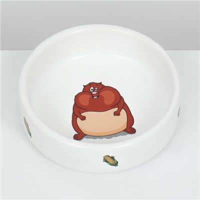 Миска для грызунов «Кукуруза», 80 мл 8.5×3 см, керамика