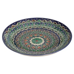 Ляган Риштанская Керамика «Узоры», d=31 см, синий