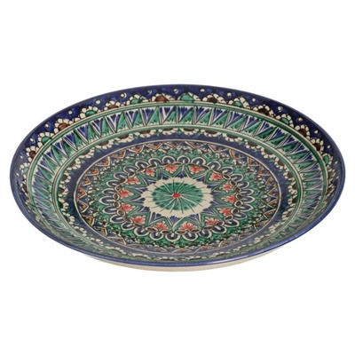 Ляган Риштанская Керамика «Узоры», d=31 см, синий