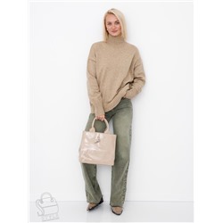 Сумка женская кожаная 5768P apricot Polina&Eiterou в Новосибирске