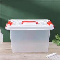 Аптечка универсальная, 10 л, прозрачная, белая