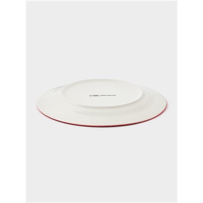 Тарелка новогодняя Доляна «Волшебное дерево», d=19.8 см, фарфор, белая