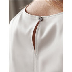 Блузка из стаина с коротким рукавом