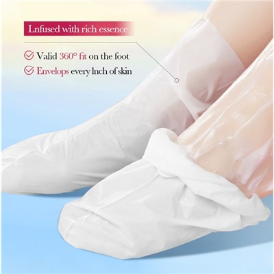 Маска-носочки для ног увлажняющая с экстрактом Сакуры и ниацинамидом Sadoer, 1 пара.