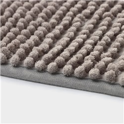 Коврик для дома Доляна «Букли», 40×60 см, серый