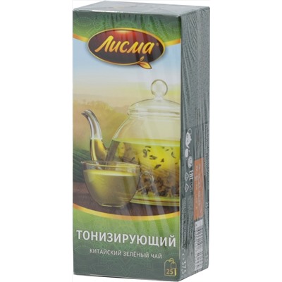 Лисма. Зеленый тонизирующий карт.пачка, 25 пак.