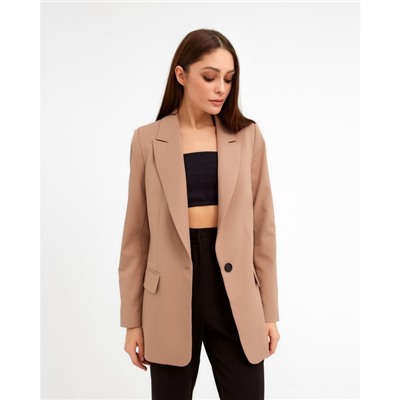 Пиджак женский однобортный MIST, размер 46, бежевый