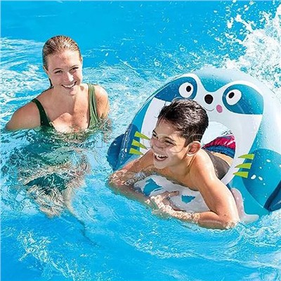 Круг для плавания «Милые зверята», 84 (91) см х 76 см, от 8 лет, до 40 кг, цвет микс, 59266NP  INTEX