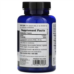 Nature's Plus, BrainCeutix, пирролохинолинхинон (PQQ), 20 мг, 60 капсул