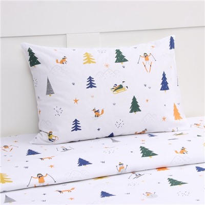 Постельное бельё 1.5-спальное «Этель» Happy skiers, бязь