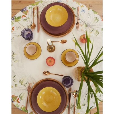 Скатерть «Этель» Provence, d=150 ±3 см, 100% хлопок, саржа 190 г/м²