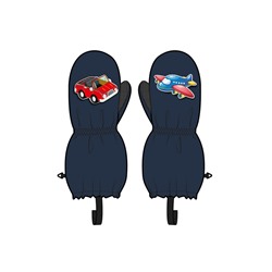 Варежки детские текстильные для мальчиков