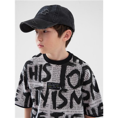 Кепка текстильная джинсовая для мальчиков