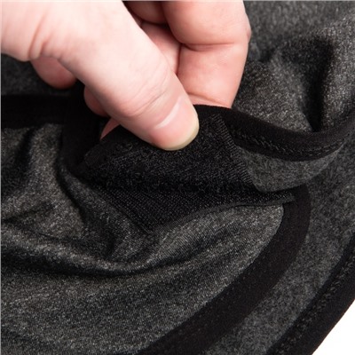 Бафф спортивный с фильтром «Мастер К», для защиты от ветра и пыли, мужской, серый