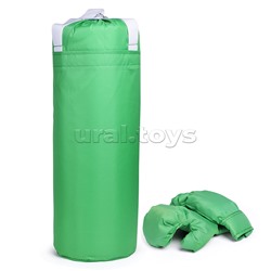 Набор детский игровой (перчатки, груша 60 см.) Оксфорд (салатовый)