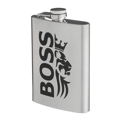 Фляжка BOSS, нержавеющая сталь, 240 мл, 8 oz