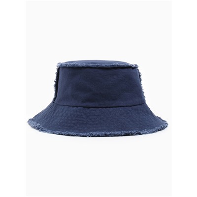 Панама женская джинсовая MINAKU с необработанными краями, синяя, размер 56-58