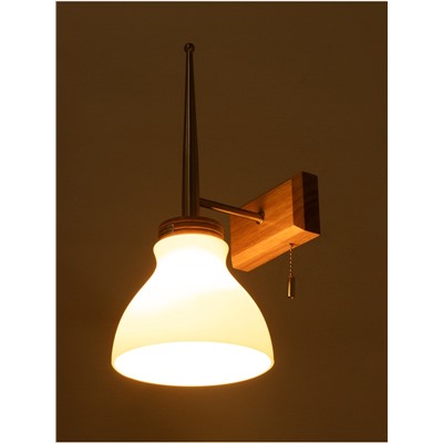 Бра «Герцог» 1×40 Вт Е27 сатин/коричневый 16×21×38 см